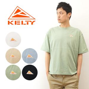 KELTY ケルティ Tシャツ メンズ レディース ミニ ロゴ 半袖 オーバーサイズ ビッグシルエット 半袖 ティーシャツ 厚手 丈夫 キャンプ アウトドア KE22113008｜robinjeansbug