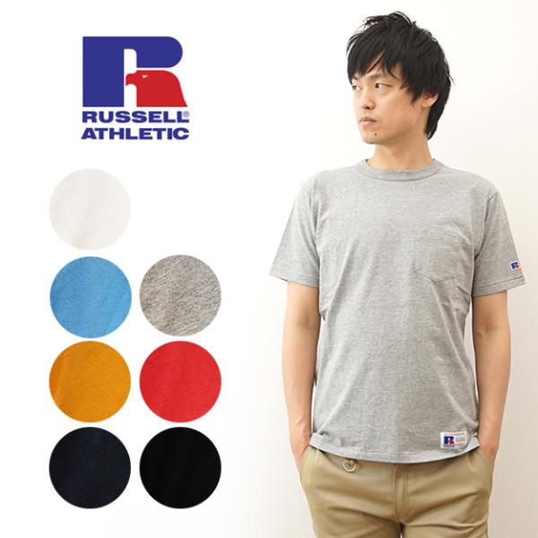 RUSSELL ATHLETIC ラッセルアスレチック ポケT ポケット Tシャツ 半袖 ティーシャ...