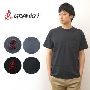 GRAMICCI グラミチ Tシャツ ポケT ワンポイント ONE POINT TEE 半袖 ポケット ティーシャツ メンズ ブランド ロゴ アウトドア キャンプ 山登り 登山 G301-OGJ｜robinjeansbug