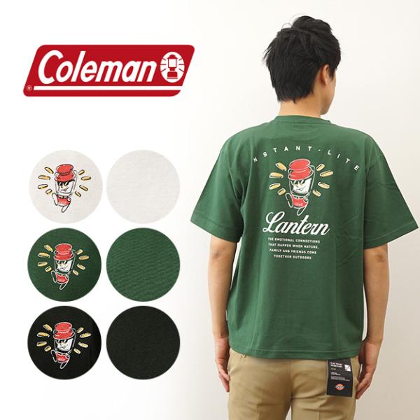 Coleman コールマン Tシャツ メンズ ライトマン 半袖 ティーシャツ バックプリント ランタ...