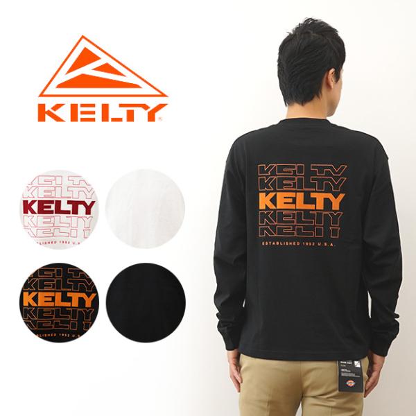 KELTY ケルティ ロンT 長袖 Tシャツ バック タイポロゴ メンズ レディース ブランド ロゴ...