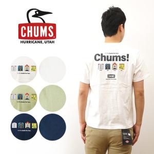 CHUMS チャムス Tシャツ アンチバグ100パーセントメイドフォーファン メンズ 半袖 虫よけ 大きいサイズ アウトドア キャンプ フェス 登山 釣り CH01-2380｜robinjeansbug