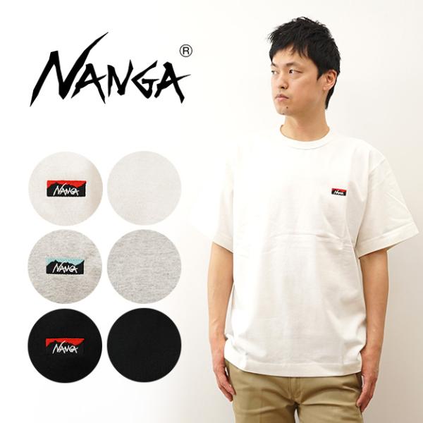 NANGA ナンガ エコハイブリッド ボックスロゴ エンブロイダリー ティー Tシャツ メンズ レデ...