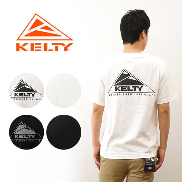 KELTY ケルティ Tシャツ バック ロゴ プリント メンズ レディース 半袖 大きいサイズ ブラ...