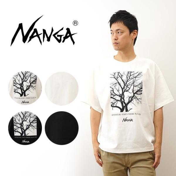 NANGA ナンガ Tシャツ エコハイブリッド ステイティー メンズ レディース 半袖 プリント 大...