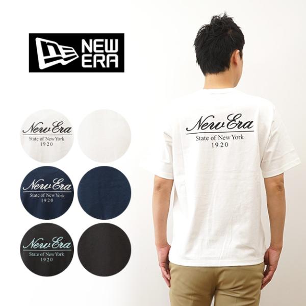 New Era ニューエラ Tシャツ 半袖 ウォッシュド コットン Classic Script L...