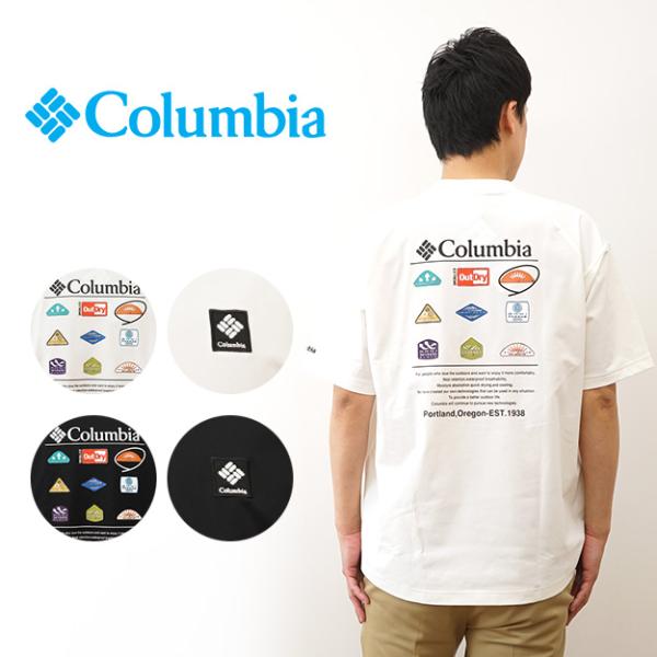 Columbia コロンビア Tシャツ レイリバースプリットラグラングラフィック メンズ レディース...