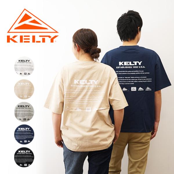 KELTY ケルティ Tシャツ メンズ レディース バック ヒストリー ロゴ 半袖 オーバーサイズ ...