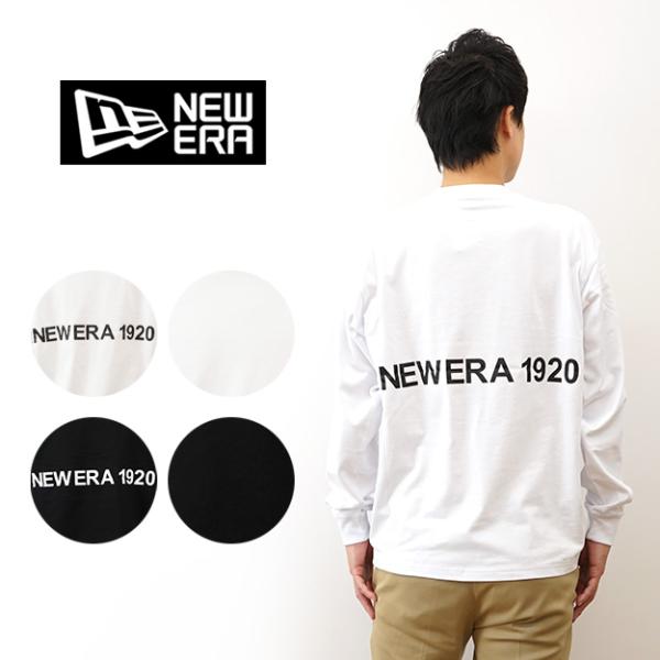 New Era ニューエラ 長袖 オーバーサイズド コットン Tシャツ NEW ERA 1920 ロ...