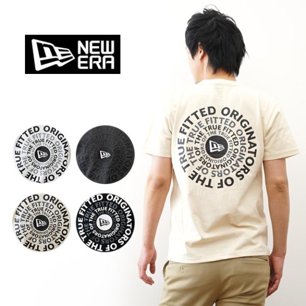 New Era ニューエラ 半袖 コットン Tシャツ Circle ロゴ メンズ レディース 春 夏...