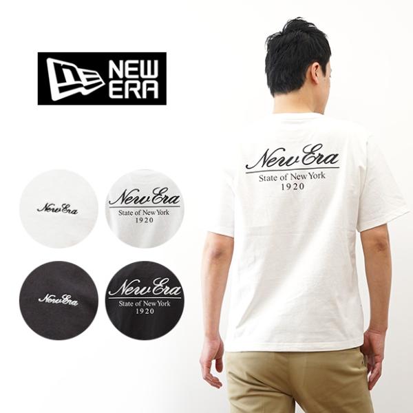 New Era ニューエラ 半袖 ウォッシュド コットン Tシャツ Classic Script L...
