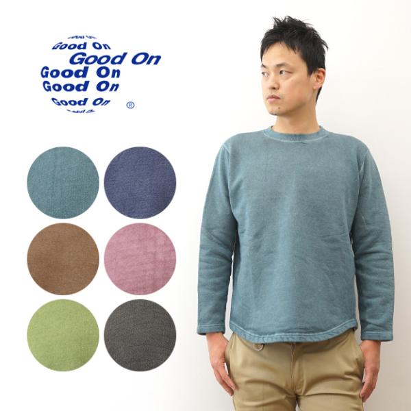 Good On グッドオン トレーナー ラフ クルー スウェット メンズ レディース 裏起毛 ピグメ...