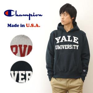 Champion チャンピオン リバースウィーブ プルオーバー スウェット パーカー フーディ カレッジプリント USモデル メンズ USA アメリカ 裏起毛 C5-S102 C5-S103｜robinjeansbug