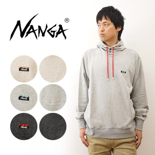 NANGA ナンガ パーカー エコハイブリッド ミニ ボックスロゴ エンブロイダリー メンズ レディ...