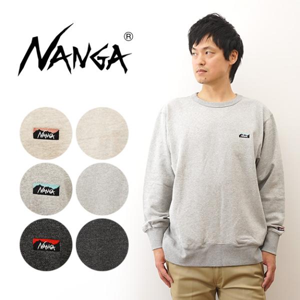 NANGA ナンガ スウェット トレーナー エコ ハイブリッド ミニ ボックス ロゴ エンブロイダリ...