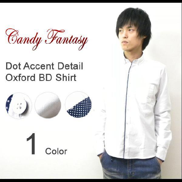 Candy Fantasy（キャンディファンタジー） オックスフォード素材 ドットアクセント BDシ...