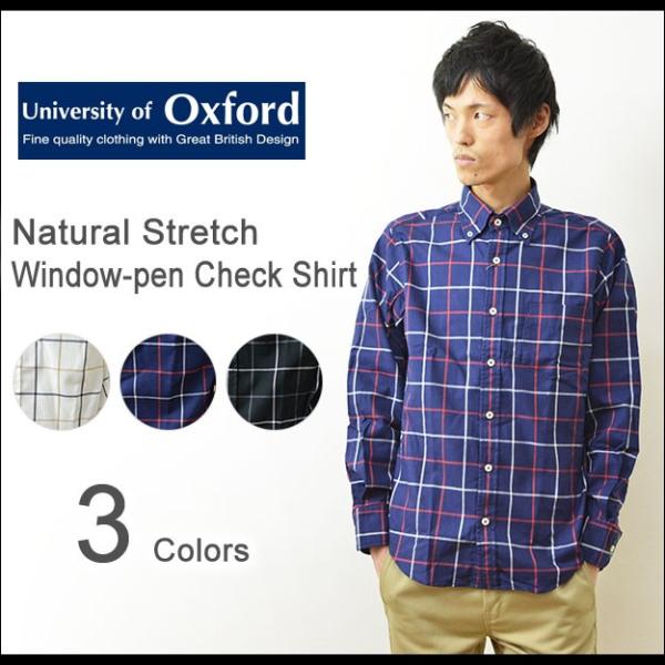 University of Oxford（オックスフォード） ウインドペン チェックシャツ メンズ ...