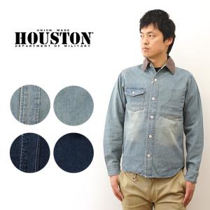 HOUSTON ヒューストン 半袖 シャツ オンブレ チェック メンズ