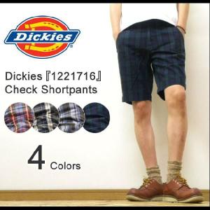 Dickies（ディッキーズ） Check Shortpants 麻混紡素材 チェック柄 ショートパンツ 膝丈ショーパン ハーフパンツ ワークパンツ チノパンツ 【1221716】｜robinjeansbug