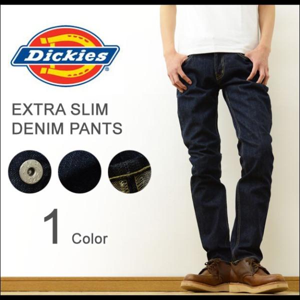 Dickies ディッキーズ エクストラスリム デニム パンツ メンズ ジーンズ タイトストレート ...