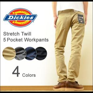 Dickies（ディッキーズ） ストレッチツイル ５ポケット テーパード ワークパンツ メンズ チノパン スリム スキニー ナロー ゴルフ 定番 153M40WD34｜robinjeansbug