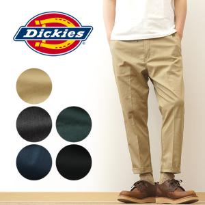 Dickies ディッキーズ チノパン ハーフパンツ ハーパン T/C ストレッチ イージー テーパード アンクル 8分丈 メンズ ストリート アウトドア キャンプ 181M40WD16｜JEANS BUG(ジーンズバグ)