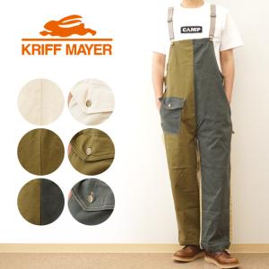 KRIFF MAYER クリフメイヤー デッキ オーバーオール パンツ メンズ 大きい サイズ ワイド シルエット サロペット オールインワン 作業着 花屋 カフェ 2245117｜robinjeansbug