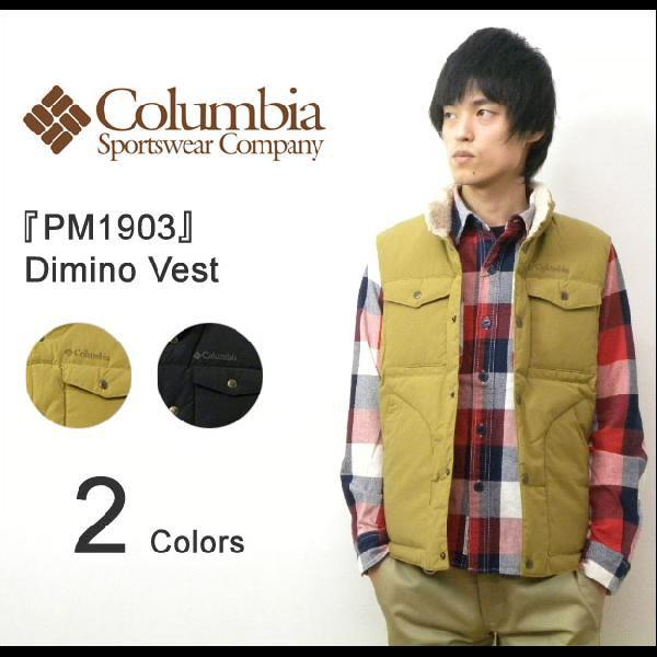 Columbia（コロンビア） Dimino Vest ディミノベスト アウトドアダウンベスト 襟裏...