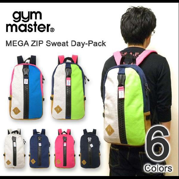 gym master（ジムマスター） メガジップ スウェット地 デイパック リュックサック バックパ...