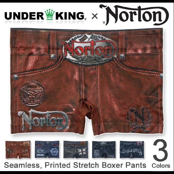 UNDERKING×NORTON シームレスストレッチ ボクサーパンツ アンダーキング×ノートンダブ...