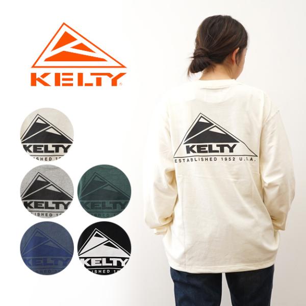 KELTY ケルティ バック ロゴ ロングスリーブ Tシャツ レディース メンズ ワンポイント 長袖...