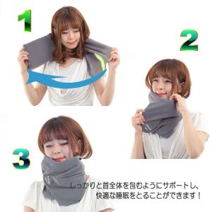 旅行 枕 飛行機 ネックピロー トラベルピロー...の詳細画像1