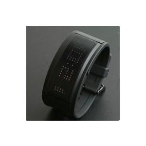 BLACK DICE ブラックダイス GURU グル 腕時計 黒ベルト×白LED BD-044-01｜robinson