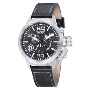 バラスト BALLAST 腕時計 BL-3101-01 クロノグラフ メンズ ４６mm Ｂｌａｃｋ Dial レザーベルト ［正規輸入品］｜robinson