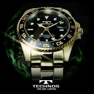 TECHNOS テクノス GMT 限定モデル メンズ 腕時計 T2134GB 送料無料｜robinson