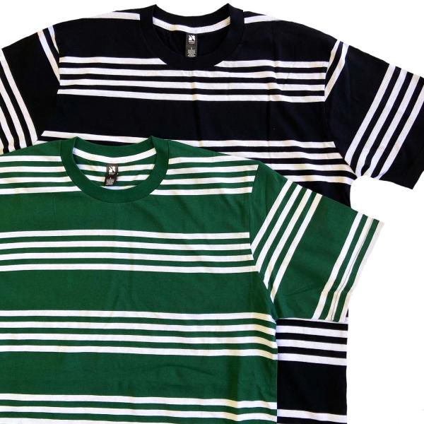 AS COLOUR　Classic QUAD Stripe Tee　B　エーエスカラー　ボーダー　T...