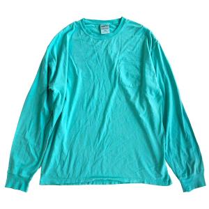 COMFORT WASH BY HANES / Ringspun Cotton Garment-Dyed TEE　MINT　ヘインズ　後染め　長袖Tシャツ｜robles-store