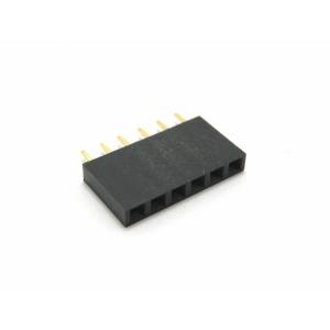 ピンソケット 1×6ピン(6P、メス、金メッキ)の商品画像