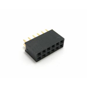 ピンソケット　2×6ピン（12P、メス、金メッキ）