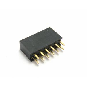 ピンソケット 2×6ピン(12P、メス、金メッキ)の詳細画像1
