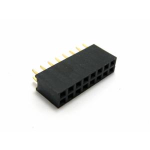 ピンソケット　2×8ピン（16P、メス、金メッキ）
