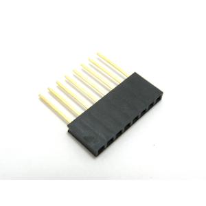 ロングピンソケット　1×8ピン（8P、メス、11mm、金メッキ）