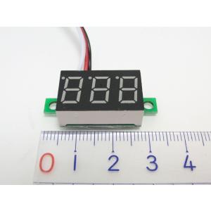 小型デジタル電圧計(DC0-30V, 赤LED)の詳細画像1