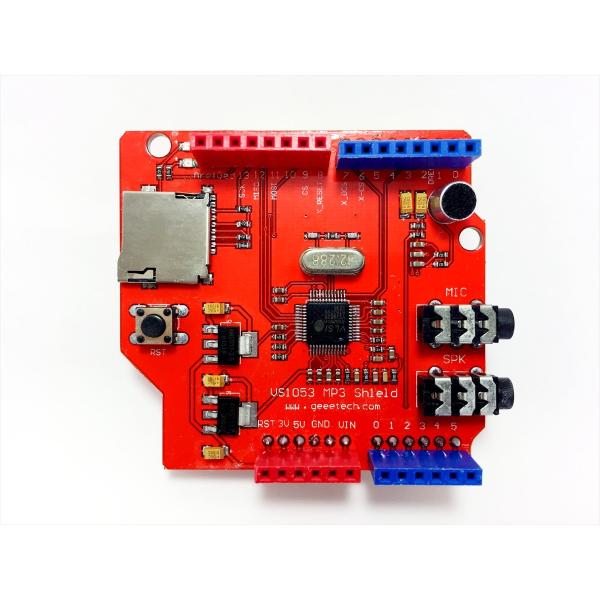 MP3音楽シールド for ArduinoUNO（VS1053, MicroSD）