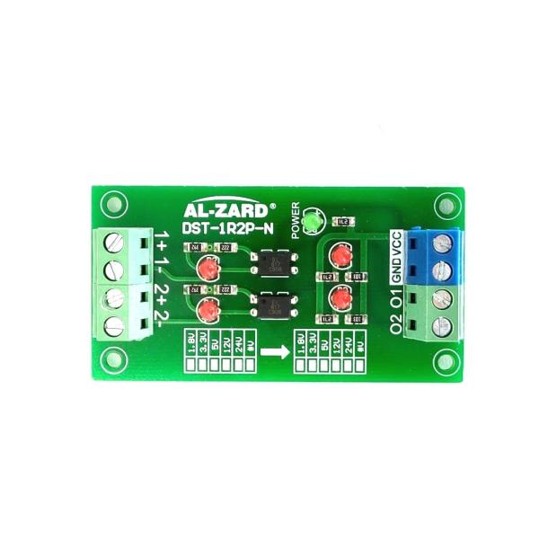 5V→12V絶縁型レベル変換ボード（2回路PNP）DST-1R2P-P