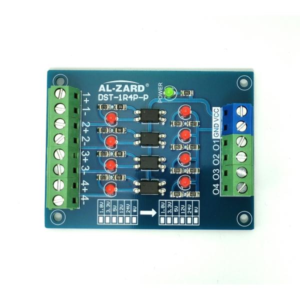 5V→24V絶縁型レベル変換ボード（4回路PNP）DST-1R4P-P