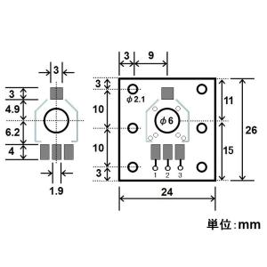ポテンショメータ基板の詳細画像1