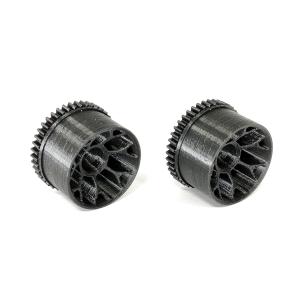 ギヤ付きワイドホイールセット1142（42T, M0.5, 幅11mm, 直径20mm）