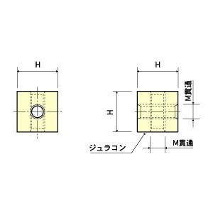 ジュラコン基板垂直取付スペーサーM3/10mm...の詳細画像1