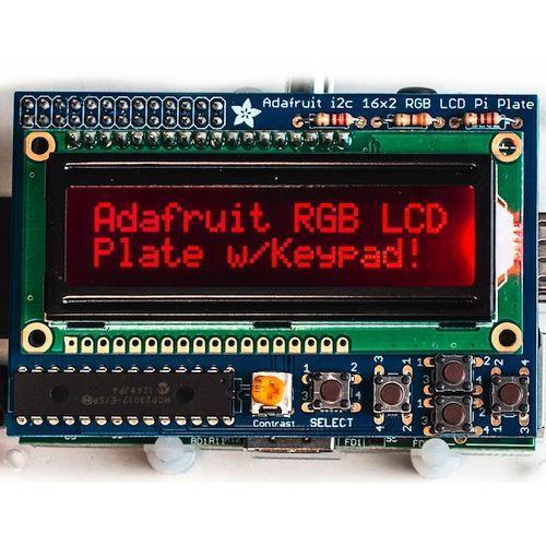 Raspberry Pi用I2C接続のLCDキット(RGBバックライト・反転タイプ)